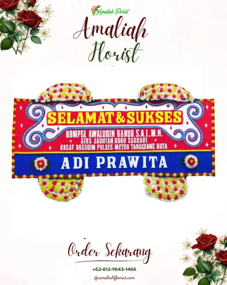 Papan Bunga Ucapan Selamat Gunungan